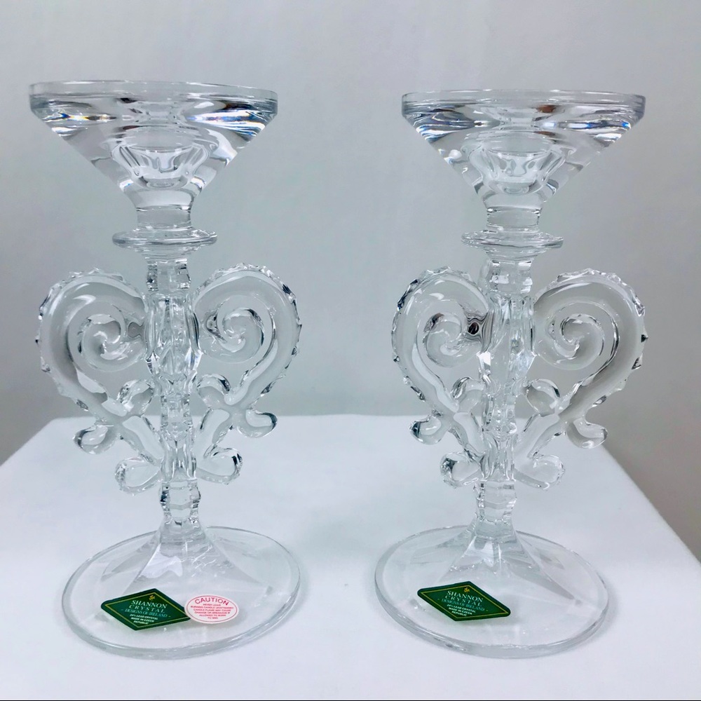 Shannon Crystal Candle Holders